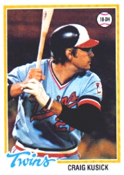 1978 Topps Baseball Cards      137     Craig Kusick